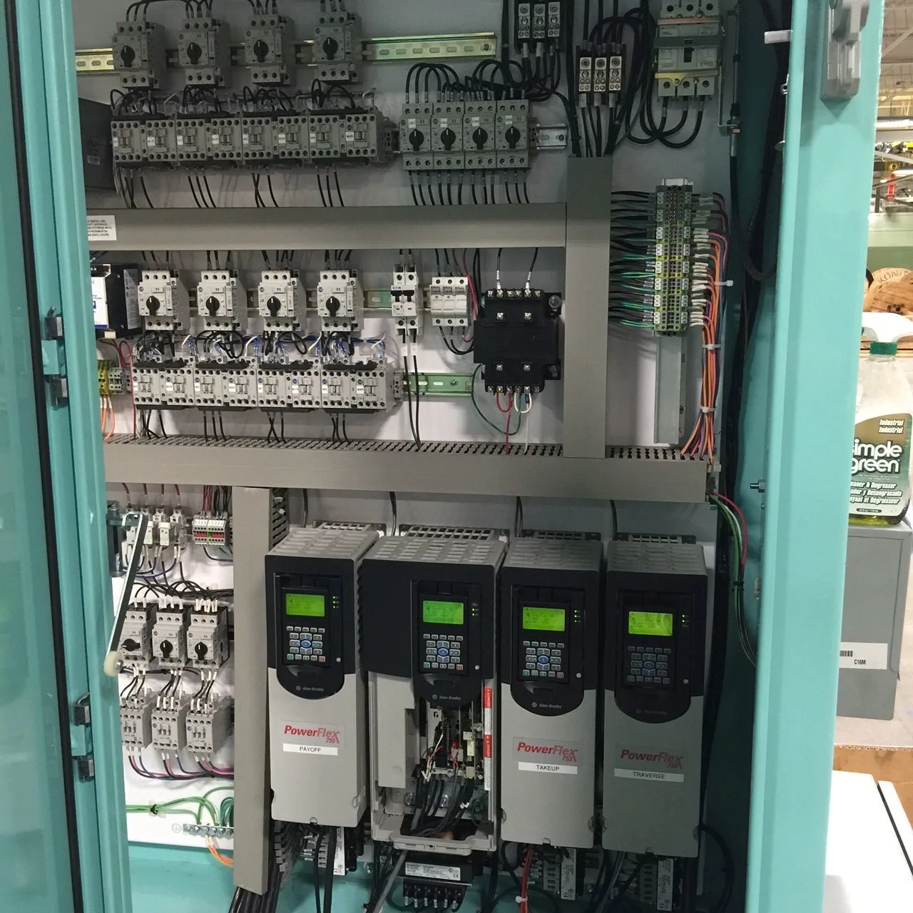 Control panel indicators and wiring